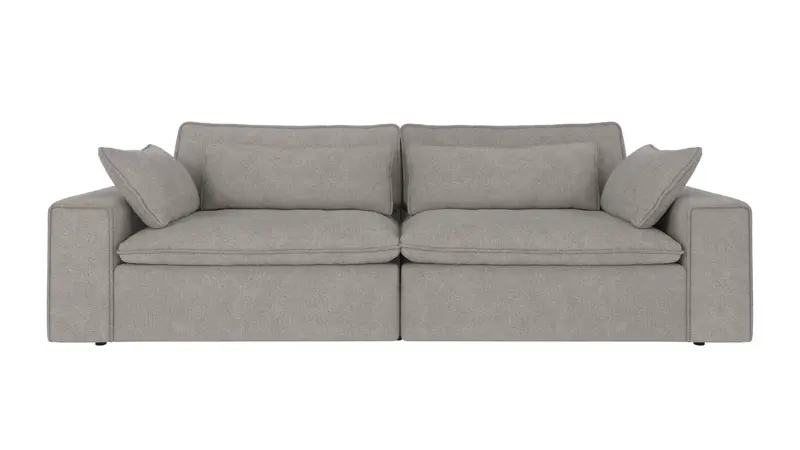 122734 b sb A Rawlins sofa 3-seater Maxi light grey fabric Greg #17 (c2).