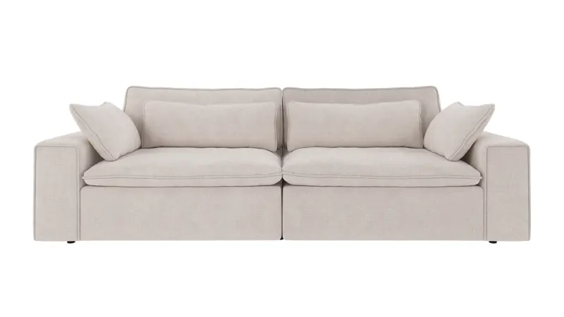 219134 b sb A Rawlins sofa 3-seater Maxi light beige fabric Brenda #22 (c1).