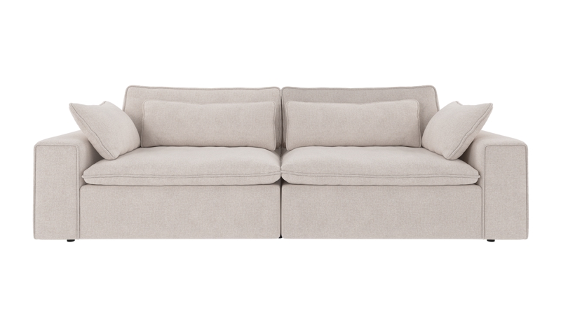 219134 b sb A Rawlins sofa 3-seater Maxi light beige fabric Brenda #22 (c1).