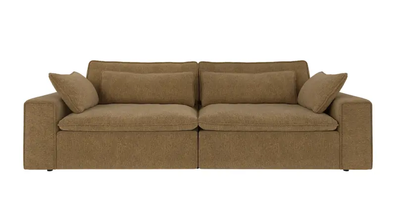 219175 b sb A Rawlins sofa 3-seater Maxi yellow fabric Max #170 (c2).