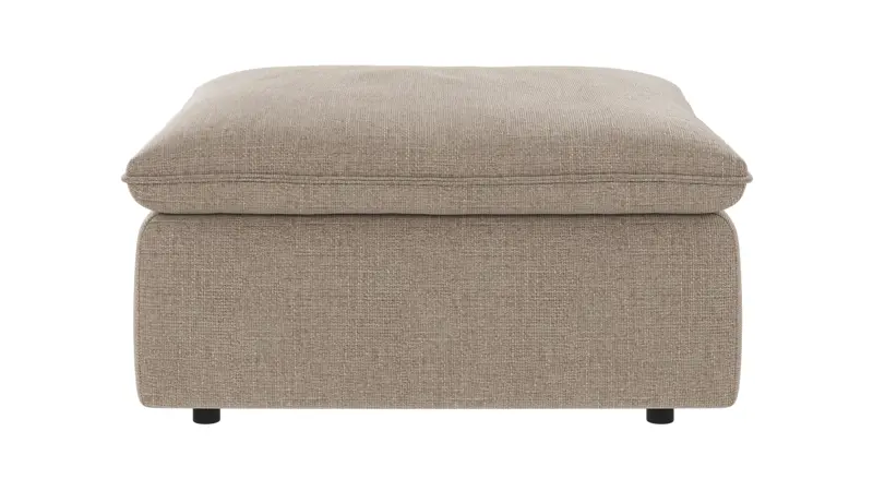 122701 b sb A Rawlins foot stool grey-beige fabric Robin #109 (c3).