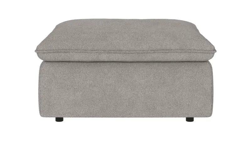 122735 b sb A Rawlins foot stool light grey fabric Greg #17 (c2).