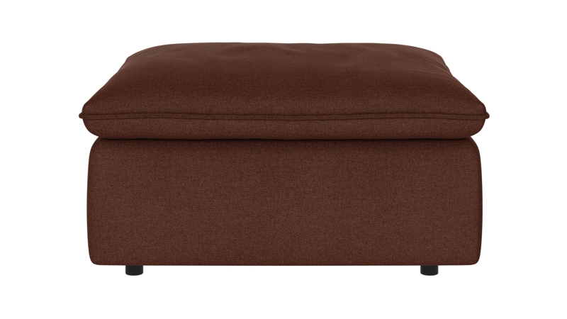 122755 b sb A Rawlins foot stool red fabric Rita #96 (c2).