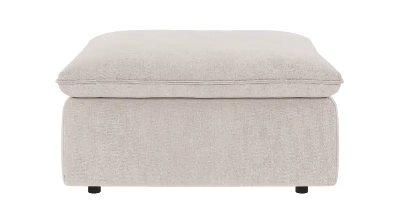 219135 b sb A Rawlins foot stool light beige fabric Brenda #22 (c1).