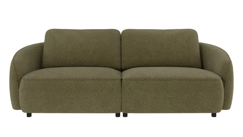 242070 b sb A Norris sofa 3-seater dark green fabric Max #88 (c2).