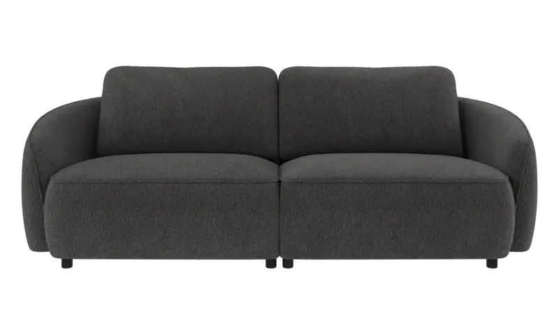 242090 b sb A Norris sofa 3-seater dark grey fabric Max #169 (c2).