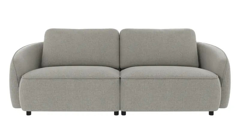 242318 b sb A Norris sofa 3-seater medium grey fabric Robin #149 (c3).