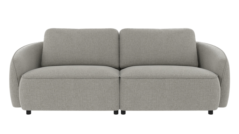 242318 b sb A Norris sofa 3-seater medium grey fabric Robin #149 (c3).