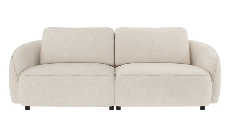 242396 b sb A Norris sofa 3-seater ivory fabric Anna #20 (c3).