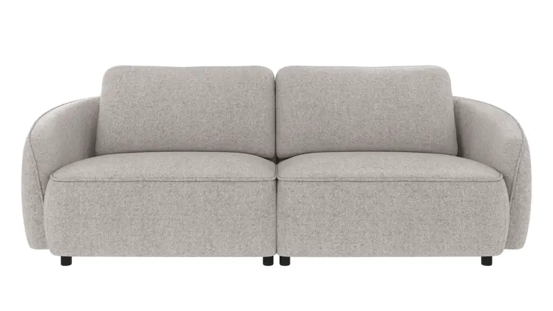 242560 b sb A Norris sofa 3-seater light grey fabric Oscar #196 (c3).