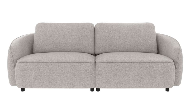 242560 b sb A Norris sofa 3-seater light grey fabric Oscar #196 (c3).