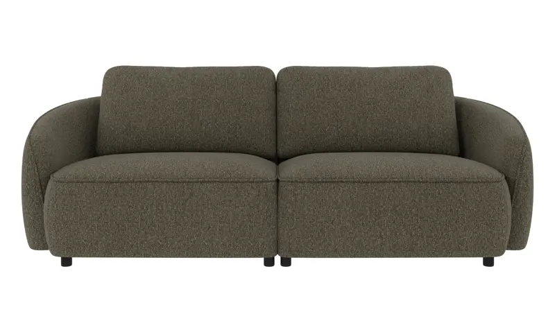 242576 b sb A Norris sofa 3-seater green-brown fabric Oscar #88 (c3).