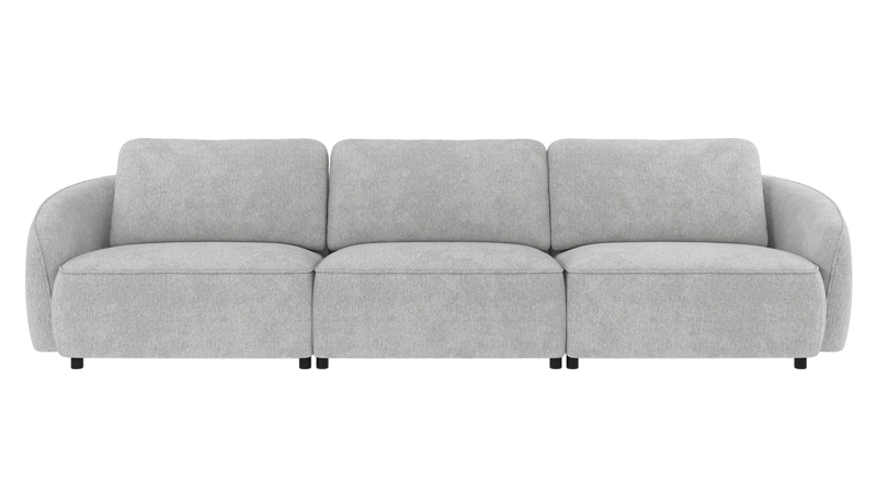 242041 b sb A Norris sofa 4-seater light grey fabric Max #60 (c2).