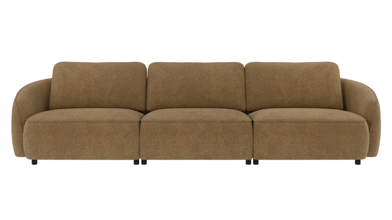242051 b sb A Norris sofa 4-seater yellow fabric Max #170 (c2).