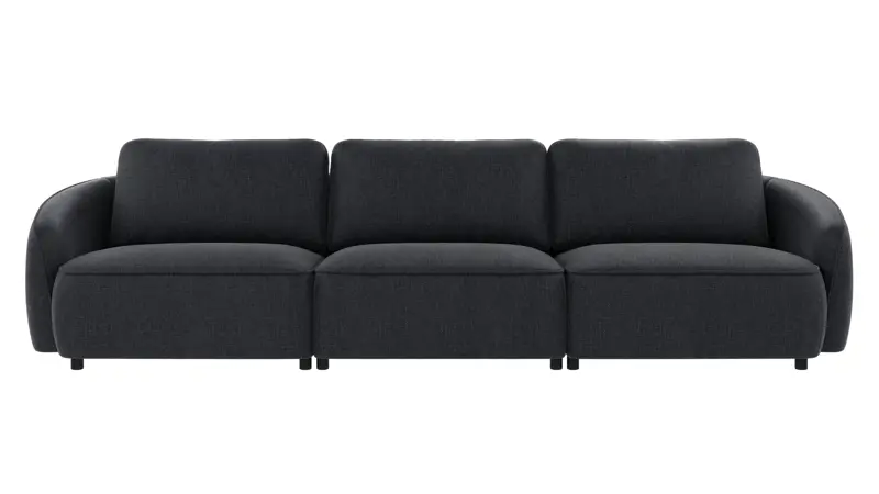 242311 b sb A Norris sofa 4-seater dark blue fabric Robin #90 (c3).