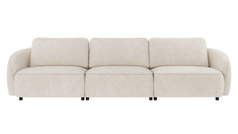 242397 b sb A Norris sofa 4-seater ivory fabric Anna #20 (c3).