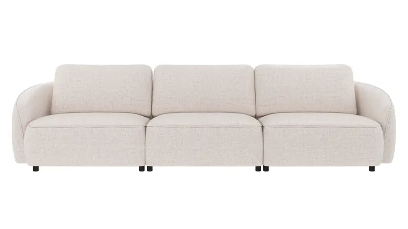 242545 b sb A Norris sofa 4-seater light beige fabric Oscar #1 (c3).