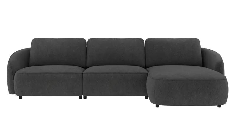 242093 b sb A Norris sofa 4-seater-chaise longue R dark grey fabric Max #169 (c2).