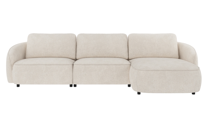 242399 b sb A Norris sofa 4-seater-chaise longue R ivory fabric Anna #20 (c3).