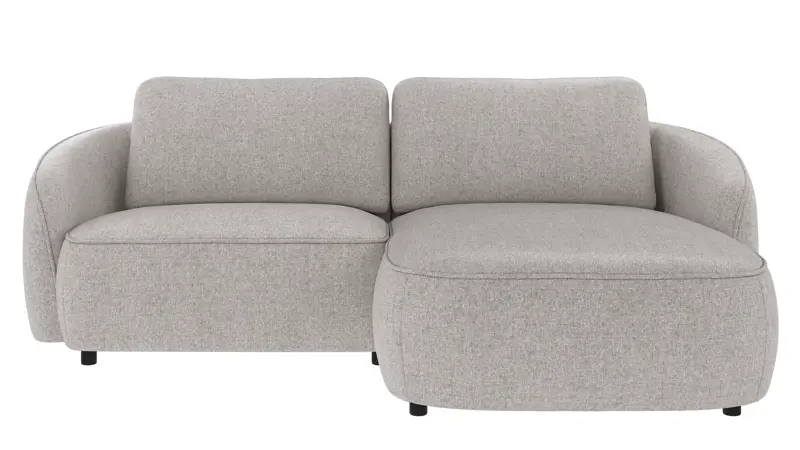 242562 b sb A Norris sofa 3-seater-chaise longue R light grey fabric Oscar #196 (c3).