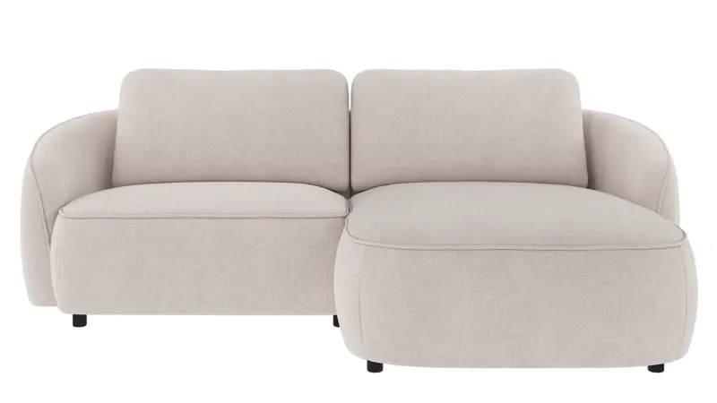 241952 b sb A Norris sofa 3-seater-chaise longue R light beige fabric Brenda #22 (c1).