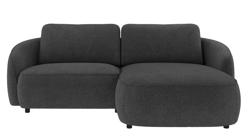 242092 b sb A Norris sofa 3-seater-chaise longue R dark grey fabric Max #169 (c2).