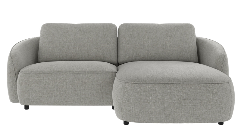 242320 b sb A Norris sofa 3-seater-chaise longue R medium grey fabric Robin #149 (c3).