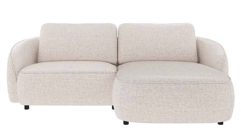 242546 b sb A Norris sofa 3-seater-chaise longue R light beige fabric Oscar #1 (c3).