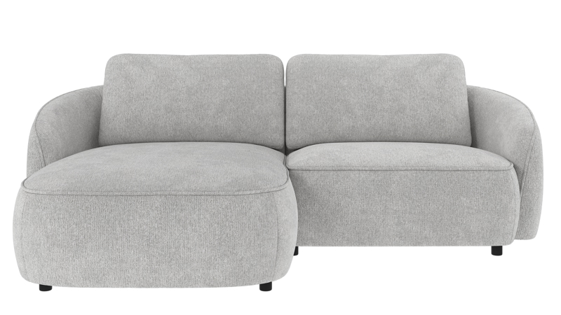 242044 b sb A Norris sofa 3-seater-chaise longue L light grey fabric Max #60 (c2).