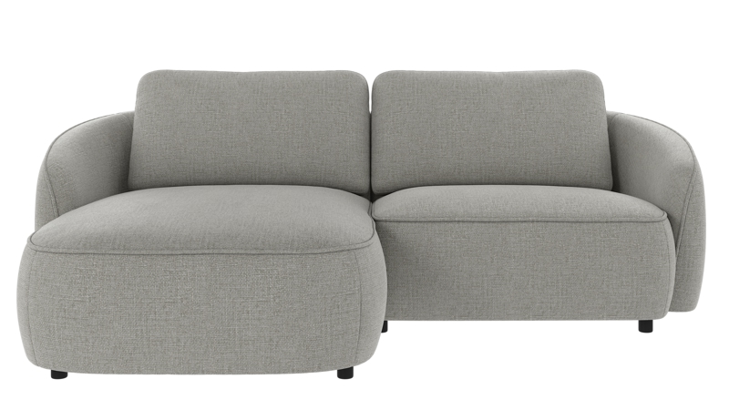 242322 b sb A Norris sofa 3-seater-chaise longue L medium grey fabric Robin #149 (c3).