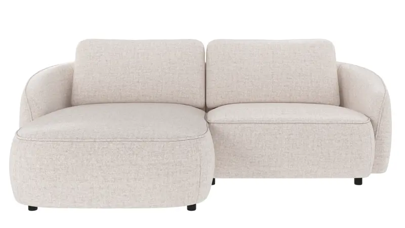 242548 b sb A Norris sofa 3-seater-chaise longue L light beige fabric Oscar #1 (c3).