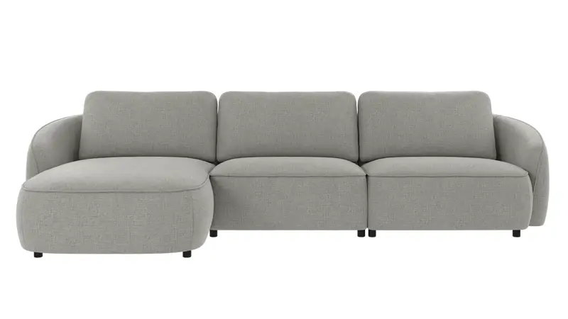 242323 b sb A Norris sofa 4-seater-chaise longue L medium grey fabric Robin #149 (c3).