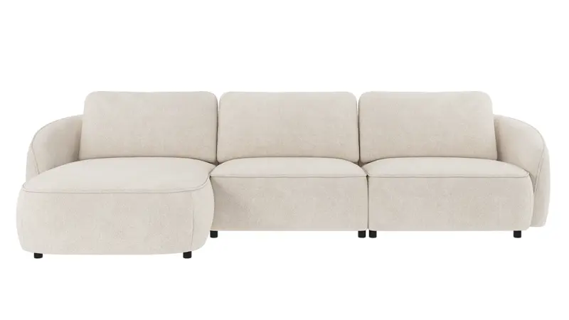 242401 b sb A Norris sofa 4-seater-chaise longue L ivory fabric Anna #20 (c3).