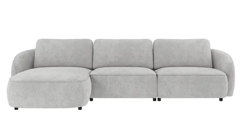 242045 b sb A Norris sofa 4-seater-chaise longue L light grey fabric Max #60 (c2).
