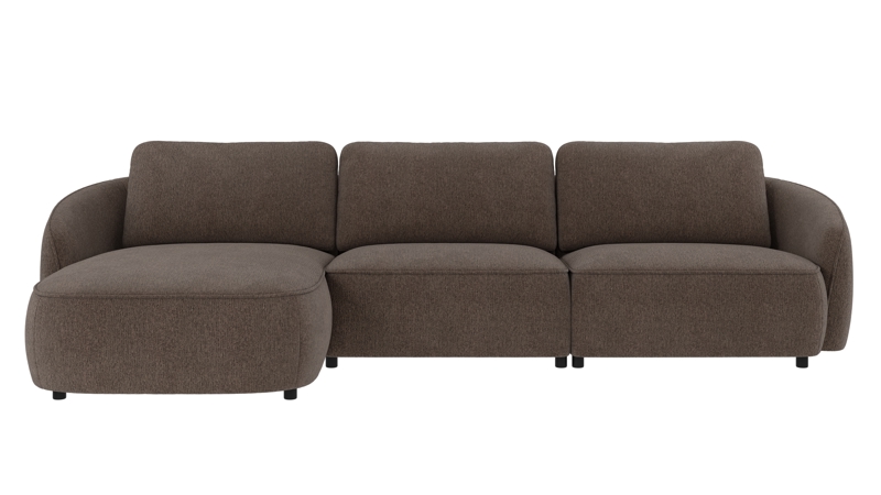 242085 b sb A Norris sofa 4-seater-chaise longue L brown-grey fabric Max #176 (c2).