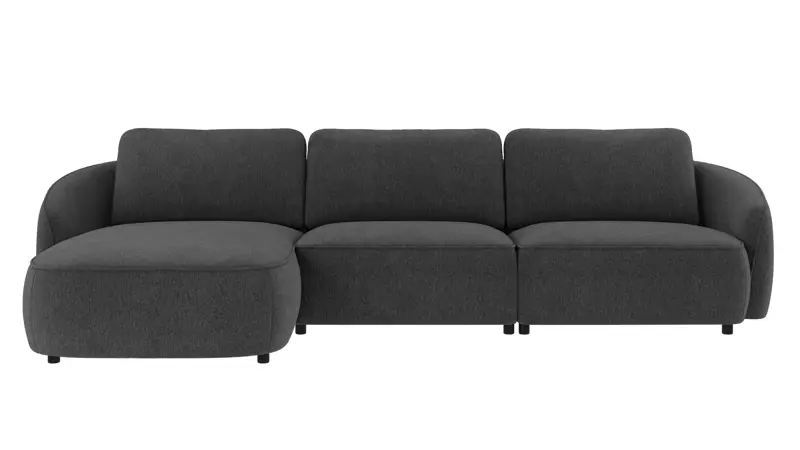 242095 b sb A Norris sofa 4-seater-chaise longue L dark grey fabric Max #169 (c2).