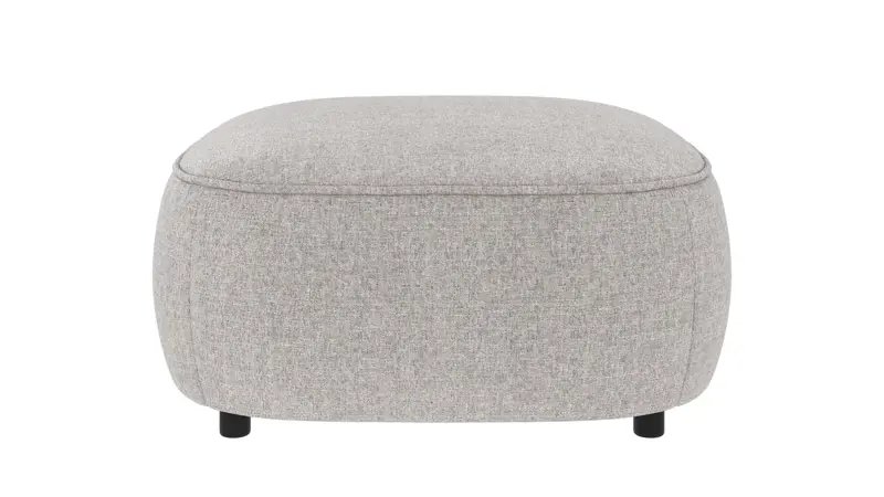 242566 b sb A Norris footstool light grey fabric Oscar #196 (c3).