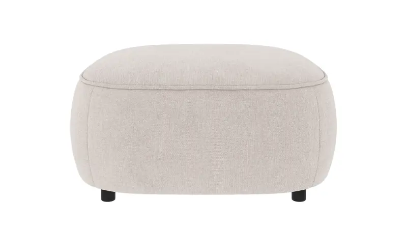 241956 b sb A Norris footstool light beige fabric Brenda #22 (c1).