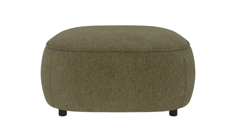 242076 b sb A Norris footstool dark green fabric Max #88 (c2).