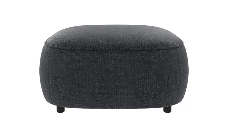 242316 b sb A Norris footstool dark blue fabric Robin #90 (c3).