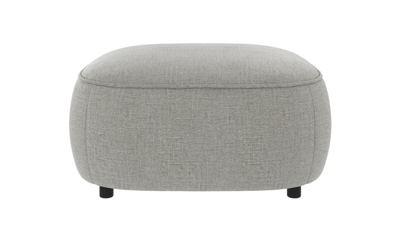 242324 b sb A Norris footstool medium grey fabric Robin #149 (c3).
