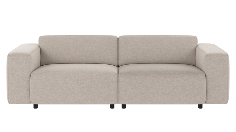 149780 b sb A Willard sofa 3-seater beige fabric Oscar #124 (c3).
