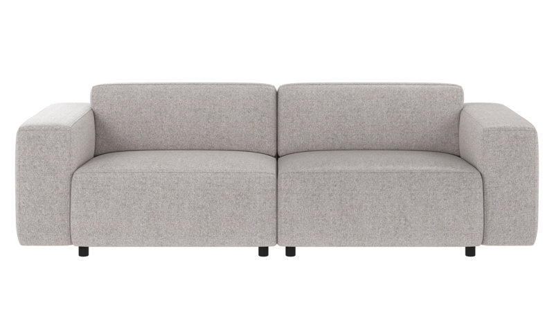 149790 b sb A Willard sofa 3-seater light grey fabric Oscar #196 (c3).