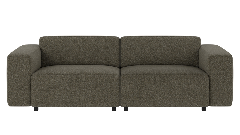 149810 b sb A Willard sofa 3-seater green-brown fabric Oscar #88 (c3).