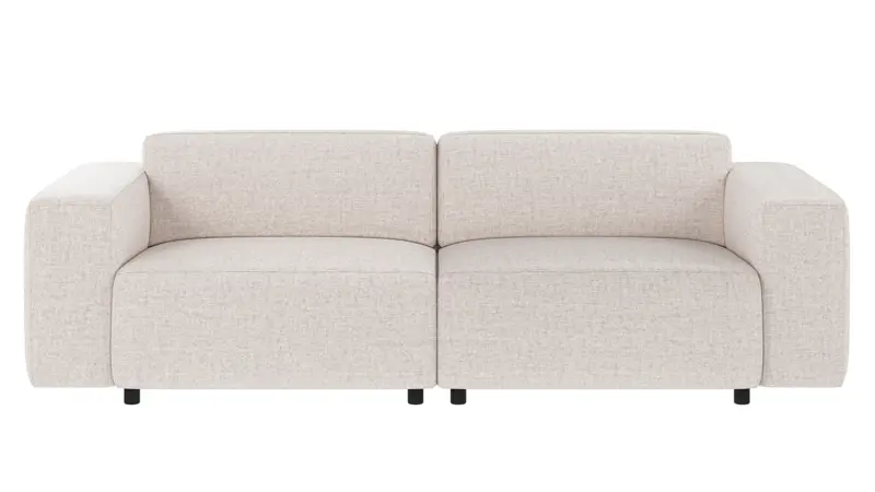 149770 b sb A Willard sofa 3-seater light beige fabric Oscar #1 (c3).