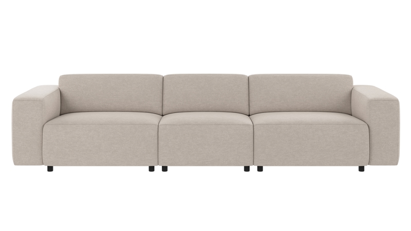 149781 b sb A Willard sofa 4-seater beige fabric Oscar #124 (c3).