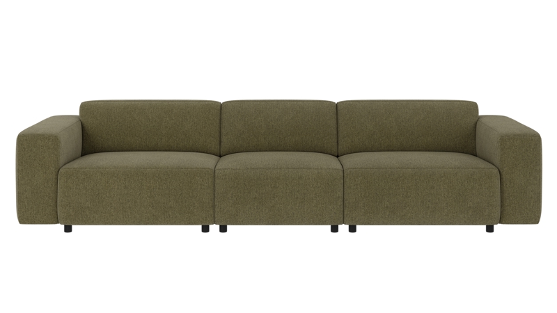 149231 b sb A Willard sofa 4-seater dark green fabric Max #88 (c2).
