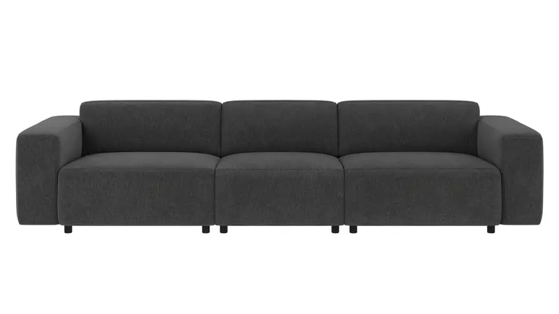 149251 b sb A Willard sofa 4-seater dark grey fabric Max #169 (c2).