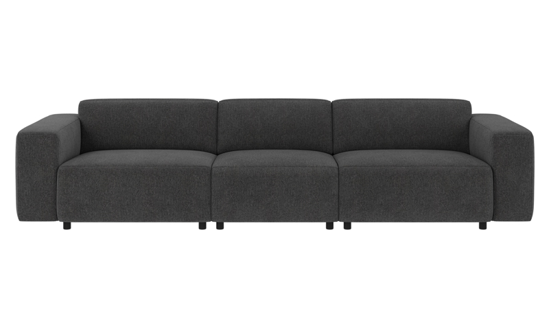 149251 b sb A Willard sofa 4-seater dark grey fabric Max #169 (c2).