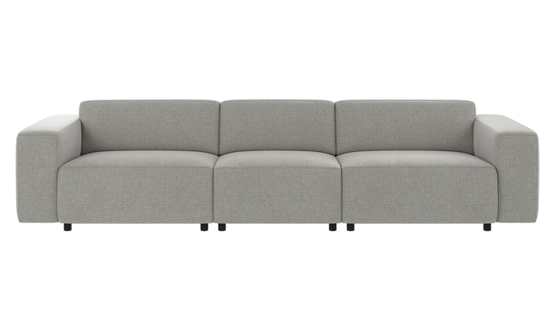 149511 b sb A Willard sofa 4-seater medium grey fabric Robin #149 (c3).